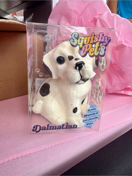 Other - Squishy Pets Dalmatian Plush Squishy Toy - White with Black Spots